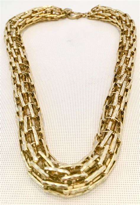 gold gucci choker|gucci chunky necklace.